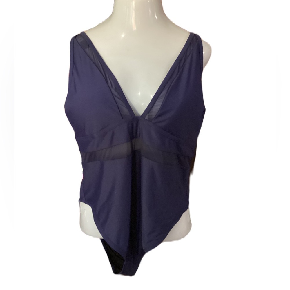Navy swimsuit. 3X